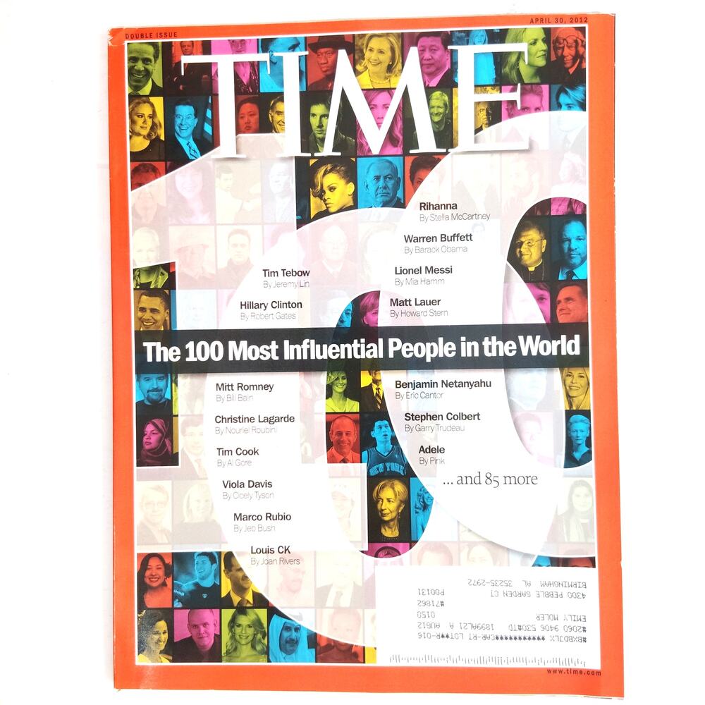 TIME Mag April 30 2012 100 Most Influential People -Obama Clinton Buffett Tebow